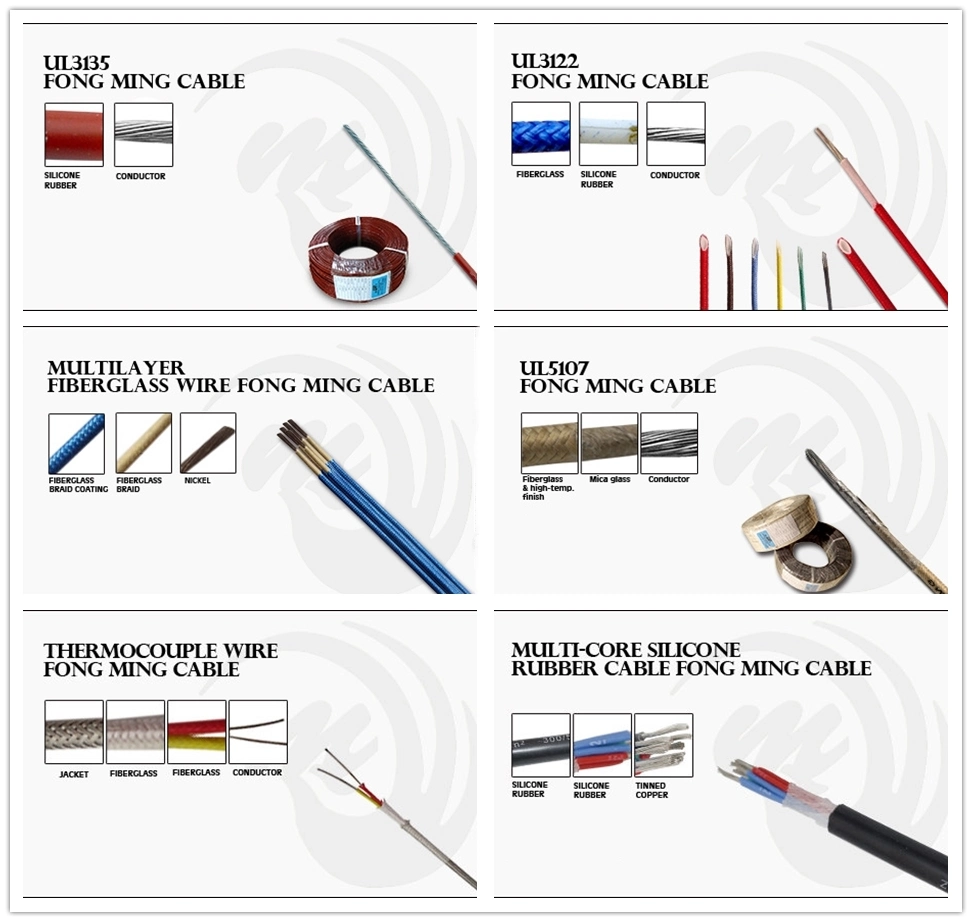 High Quality K Type Fiberglass Braided Insulation High Silica Yarn Braid Jacket Thermocouple Compensation Cable