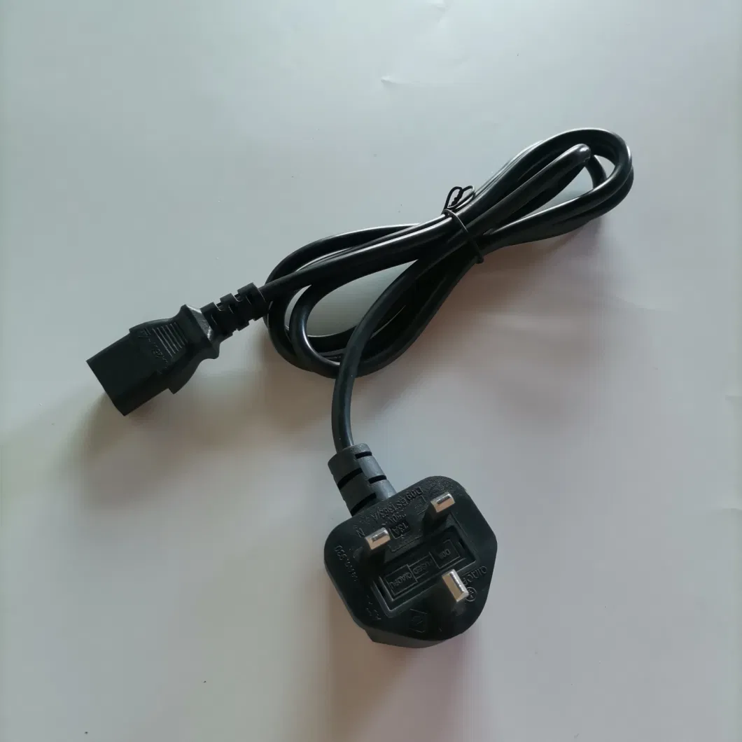 Electric Wire Terminal Connector Extension Cord Stripped Free End and Electrical Plug UK Power Cable