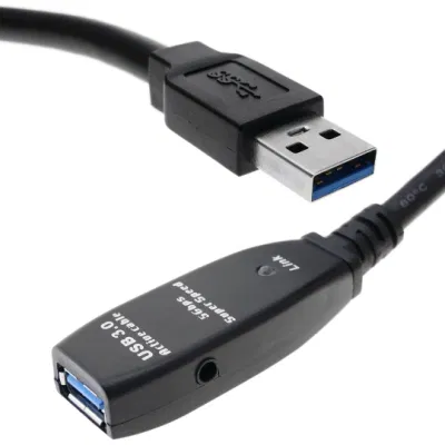 USB3.0 Extension Cable A Male to A Female Powered 15m