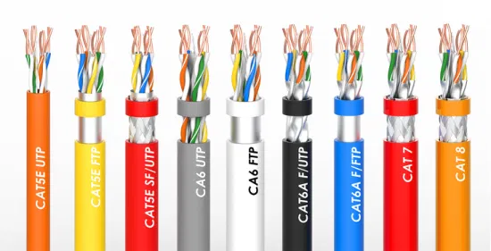 Customization CAT6 CAT6A Cat7 Cat8 UTP SFTP FTP Network Cable